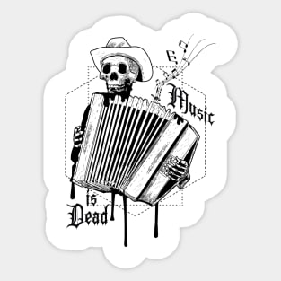 Dead Music is Dead Sticker